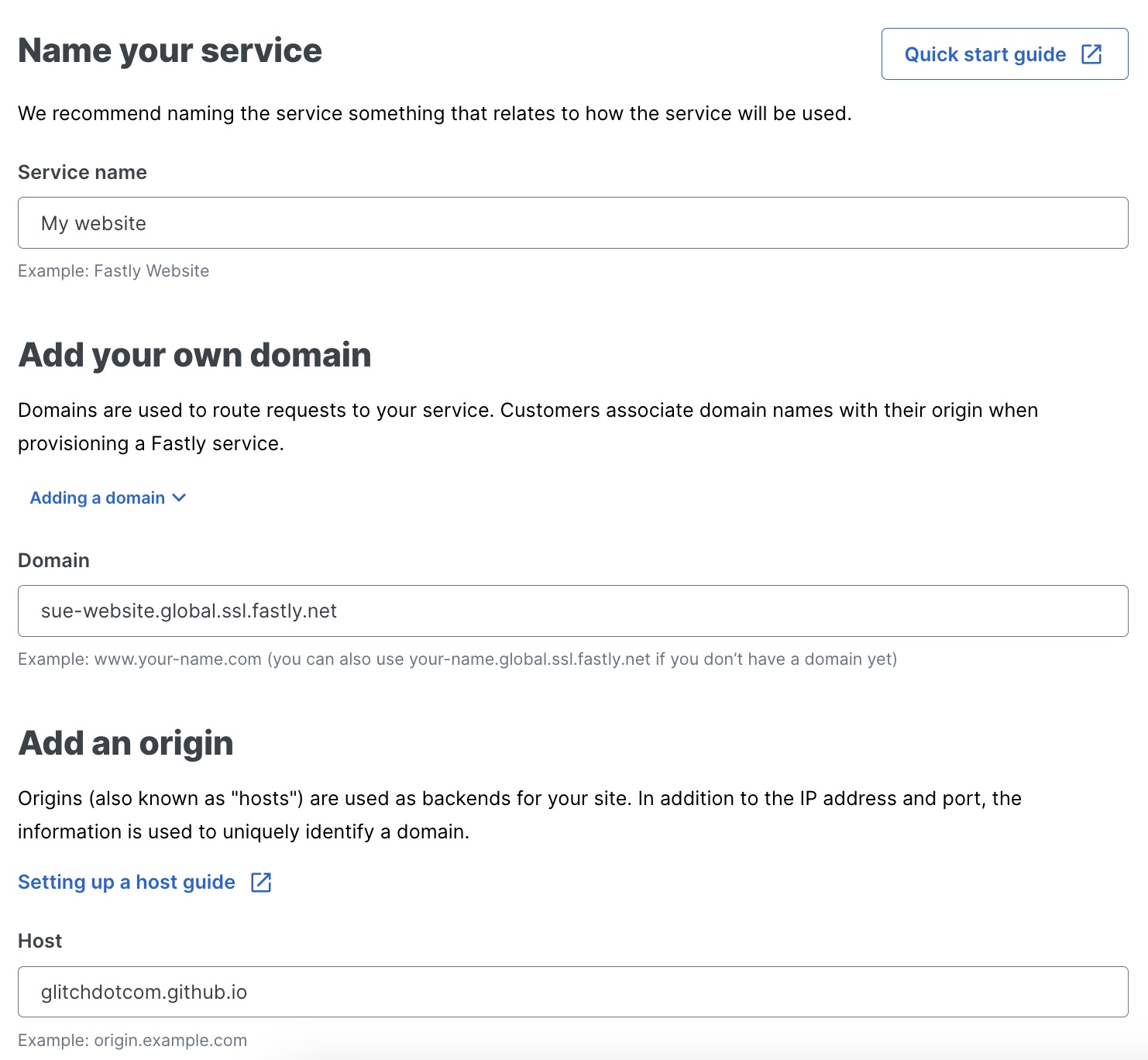 Create your service